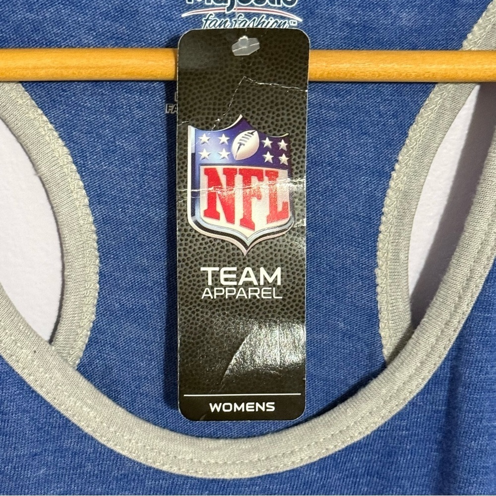 Majestic NFL Los Angeles Rams Tank Top Blue Women’s NWT Size Small - Picture 4 of 5